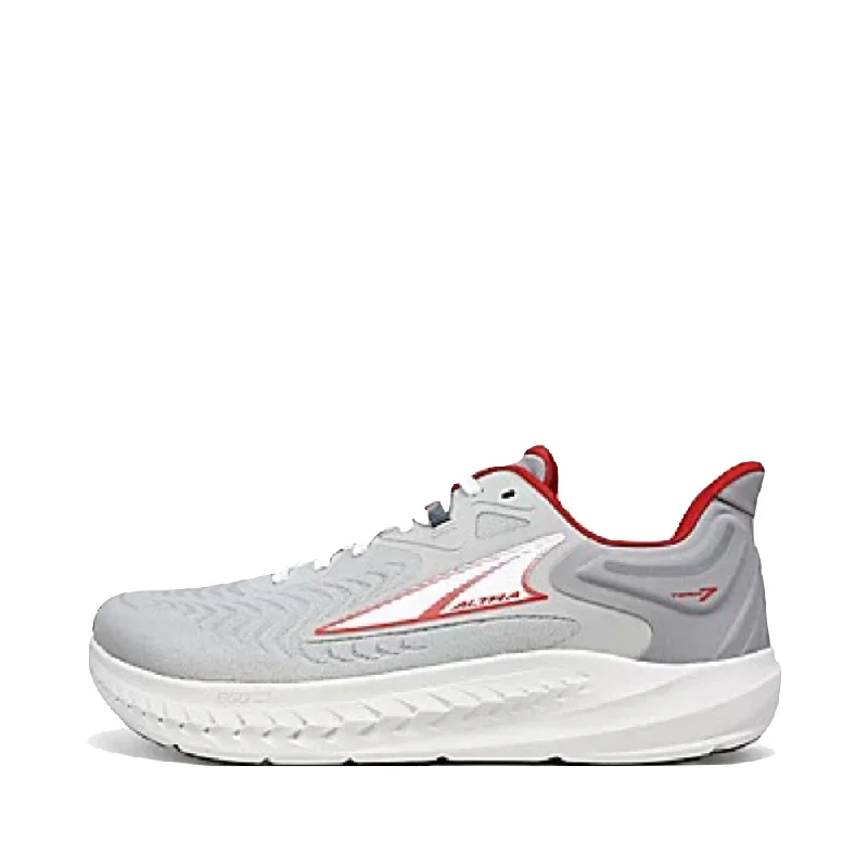 Altra Men's Torin 7 Running Sneaker in Gray/Red