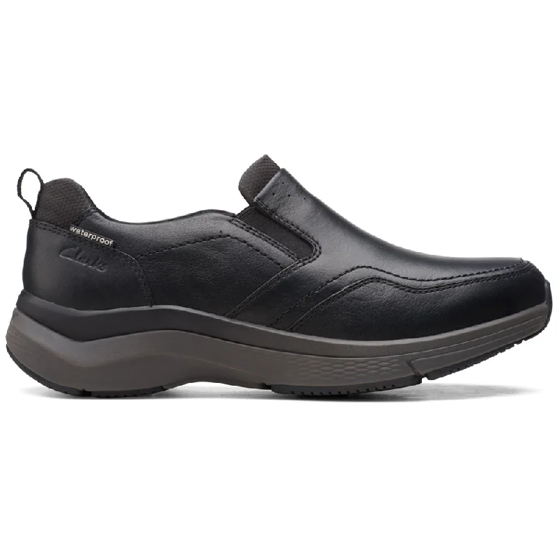 Clarks Wave2.0 Edge Black Waterproof Leather (Men's)