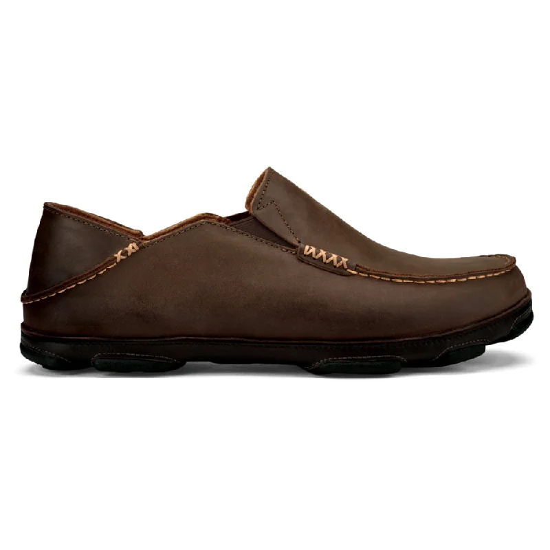 OluKai Moloā Slip-On Dark Wood/Dark Java (Men's)