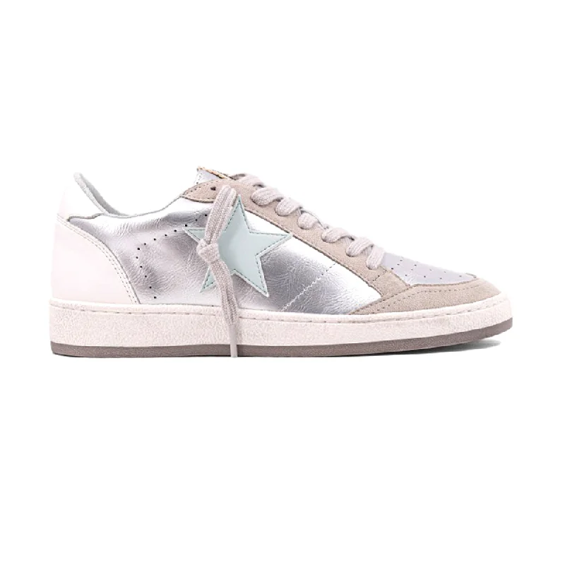 Paz Metallic Lace Up Sneakers