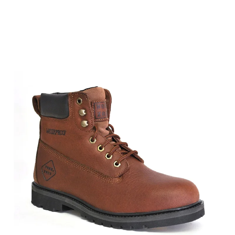 Work Zone Men's N654 6" Steel Toe Work Boot